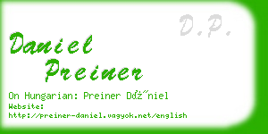 daniel preiner business card